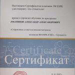 Сертификат 1 - Ематинов Александр Александрович